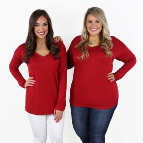 NWOT Emily Top in Red - Picture 1 of 1